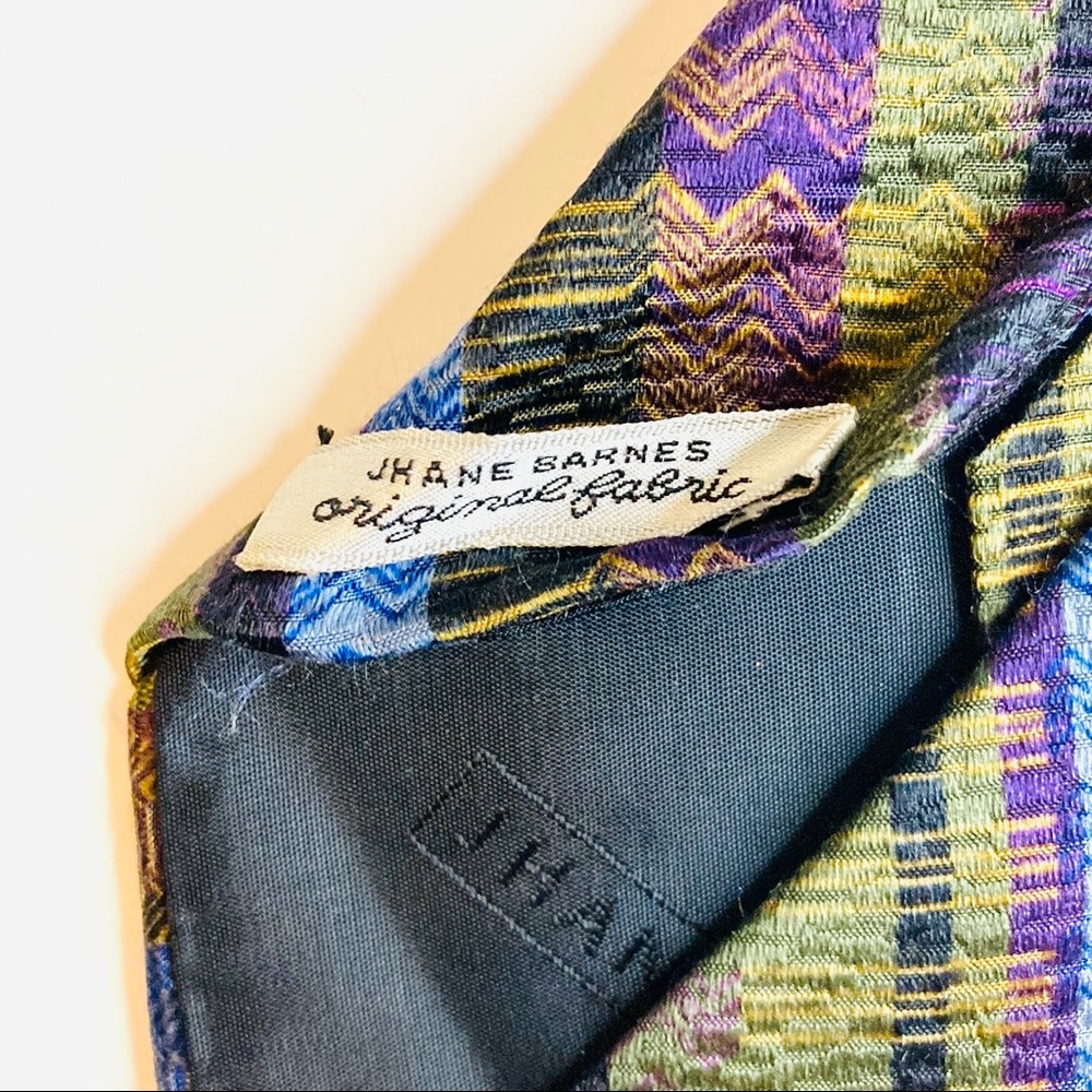 Purple Blue Olive Green Tie Shawn Barnes Men’s - Picture 7 of 11